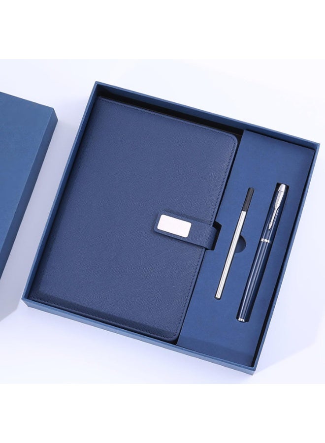 لينلي مجموعة هدايا مميزة من دفاتر ومذكرات يومية (أزرق) - Image 2